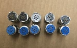 Amphenol 126 Series 7 Pin Connector Set W/hood 5 Pairs. Fixed Price $100.00.