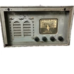 Vintage Minerva Tropic Master Model W-117 Am/sw Radio Works. Fixed Price $149.99.