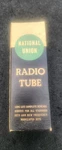 1940 National Union Radio Tubes. MODEI#58 Glass Vacuum Tube, Newark, NY.(43). Fixed Price $39.95.