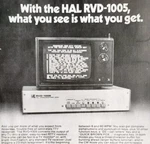 1975 Hal Communications Rvd 1005 Solid State Advertisement Electronics DWLL13. Fixed Price $18.74.