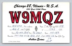 Ham Radio Qsl/qso W9MQZ Chicago, Illinois, Usa 1957 Arrl NC-183 Receiver. Fixed Price $16.99.