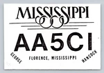 Ham Radio Qsl AA5CI Florence Mississippi 1987 Kenwood TS-440 Rig. Fixed Price $16.99.