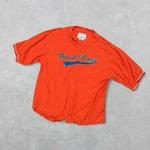 Mirage Devil Rays Mlb Baseball Orange Button-down Jersey Officially Licensed Xl. Fixed Price $33.00.