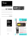 Instruction + Service Manuals 11X17" Diagrams Color Ad For Icom IC-R100. Fixed Price $24.95.