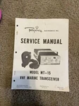 Vintage Regency Radio Service Manual Model Mt 15 Vhf Marine Transceiver. Fixed Price $13.00.