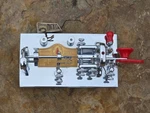 Vtg 1951 Vibroplex Deluxe Bug Key Sn 170843 Ham Radio Morse Code Telegraph W/tag. Fixed Price $267.77.