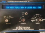 Aea Morse Code Reader Model Mba-ro Advanced Electronic Application Inc.. Fixed Price $95.00.