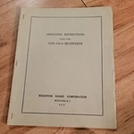 Boonton Radio Corp Type 110-A Qx Checker Operating Instructions Manual. Fixed Price $23.99.