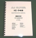 Icom IC-745 Service Manual: With 12" X 33" Foldout Schematic Diagrams!. Fixed Price $35.00.