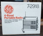 General Electric 4 Band Portable Receiver Radio Model No 7-2918A Works Vtg. Fixed Price $25.00.