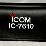 Icom IC-7610 Signature Series Ham Radio Amateur Dust Cover. Fixed Price $32.00.