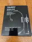 Yaesu SSM-63A Single Ear Vox Headset For FT-3DR, FT-2DR, FT-60R, FT-70DR. Fixed Price $109.95.
