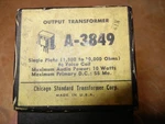 Nos Nib Vintage Stancor A-3849 Universal Output Transformer Ham Estate, Perfect. Fixed Price $54.95.