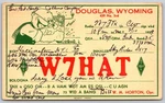 1939 Douglas Wyoming W7HAT Qsl Amateur Radio Ham Postcard D446. Fixed Price $11.95.