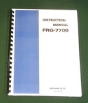 Yaesu FRG-7700 Instruction Manual Premium Card Stock Covers & 32 Lb Paper!. Fixed Price $22.00.
