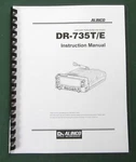 Alinco DR-735T/E Instruction Manual: Comb Bound & Protective Plastic Covers. Fixed Price $23.00.