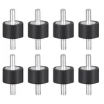 8PCS D15XH10 Rubber Vibration Isolator Mounts For Ac Shock Absorber M4X10MM Stud. Fixed Price $15.10.