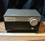 Vintage Zenith Am Tube Radio Mid Century Tabletop Powers On Sound No Signal. Fixed Price $34.95.
