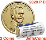 2020 P&d George H.w. Bush Presidential Golden Dollars Pd Coins 20PF Low Cost. Fixed Price $5.87.