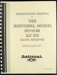 National NC-57M NC57M Manual. Fixed Price $12.99.