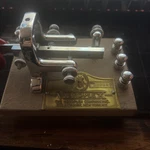 Chrome Vintage Vibroplex Deluxe Vibrokeyer Telegraph Amateur Ham Radio. Fixed Price $70.00.