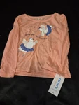 Carter's Girls 5T Peach Long Sleeve Cotton T-shirt Bird Graphic Print. Fixed Price $10.00.