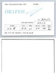 Ham Radio Qsl Qso Postcard OK1FEH, Kutna Hora, Czech Republic. Fixed Price $16.99.