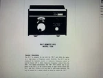 Drake RV-7 Remote Vfo Manual Digital. Fixed Price $5.99.