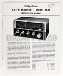 Instruction Manual For Eddystone Radio / Marconi EB35 Communications Receiver. Fixed Price $39.95.