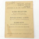 Army Tech Manual 1948: TM11-866 Hammarlund Super Pro Receiver. Fixed Price $14.99.