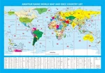 Amateur Radio Word Map Dxcc List With Size 98 68 Cm 38,6" 26,8"/. Fixed Price $35.00.