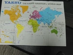 Vintage Yaesu Amateur Radio Map World 28.5"X40" Ham Advertising & Brochure. Fixed Price $16.50.