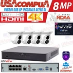 Uniview IP67 8-CH+4K Nvr Network 4X4MP Ndaa Audio Camera Security Kit. Fixed Price $1029.99.