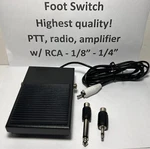 Ptt 3.5 Mm 1/8 1/4 Rca FS-1B Radio Amplifier Ham Cb Pedal. Fixed Price $42.95.