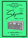Hallicrafters SX-32 Manual 1942 Edition. Fixed Price $10.99.