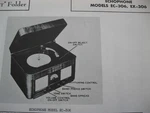 Hallicrafters Echophone EC-306 & EX-306 Phonograph Record Player Radio Photofact. Fixed Price $6.50.