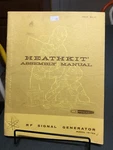 Vtg 1963 Heathkit Rf Signal Generator Model IG-102 Assembly Manual. Fixed Price $50.00.