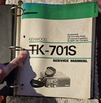 Original Kenwood Service Manual TK-701S. Fixed Price $12.00.