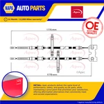 Cable Rear Left Or Right CAB1141 Apec Parking 1064279 New. Fixed Price $43.55.