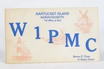 1947 Amateur Ham Radio Qsl Card Nantucket Island W1PMC Benson Chase. Fixed Price $7.50.