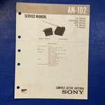 Sony AN-102 Service Manual Original Paper Oem Repair Guide Usa. Fixed Price $79.00.