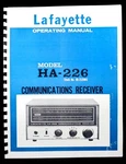Lafayette HA226 HA-226 Communications Receiver Operating Manual. Fixed Price $12.99.