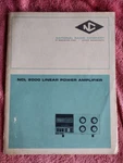 Original National NCL-2000 Instruction Manual W/ Foldout Schematic. Fixed Price $20.00.