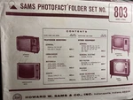 Sams Photofact Set 803 Mar 1966 Tv Radio Service Manuals Admiral Zenith Rca. Fixed Price $18.00.