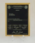 Ham Radio - Amateur License Call Sign Black & Gold Oak Plaque *nice Gift*. Fixed Price $31.99.