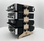 Cb Ham Dual Mobile Desktop Stand Set, Holds 4 Equal. Fixed Price $39.00.