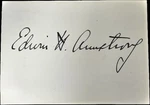 Rare Edwin Armstrong (1890-1954) Autograph Inventor Of Fm Radio Signature Cut. Fixed Price $1250.00.