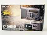 Sony ICF-SW1000T World Band Receiver Radio W/ Cassette + Accessories. Fixed Price $361.00.