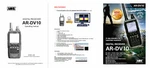 Aor AR-DV10 Operating Manual + Addendum Color Brochure. Fixed Price $19.95.