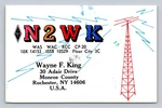 Ham Radio Qsl N2WK Rochester Ny Usa 1978 Kenwood T-599D R-599D. Fixed Price $15.99.